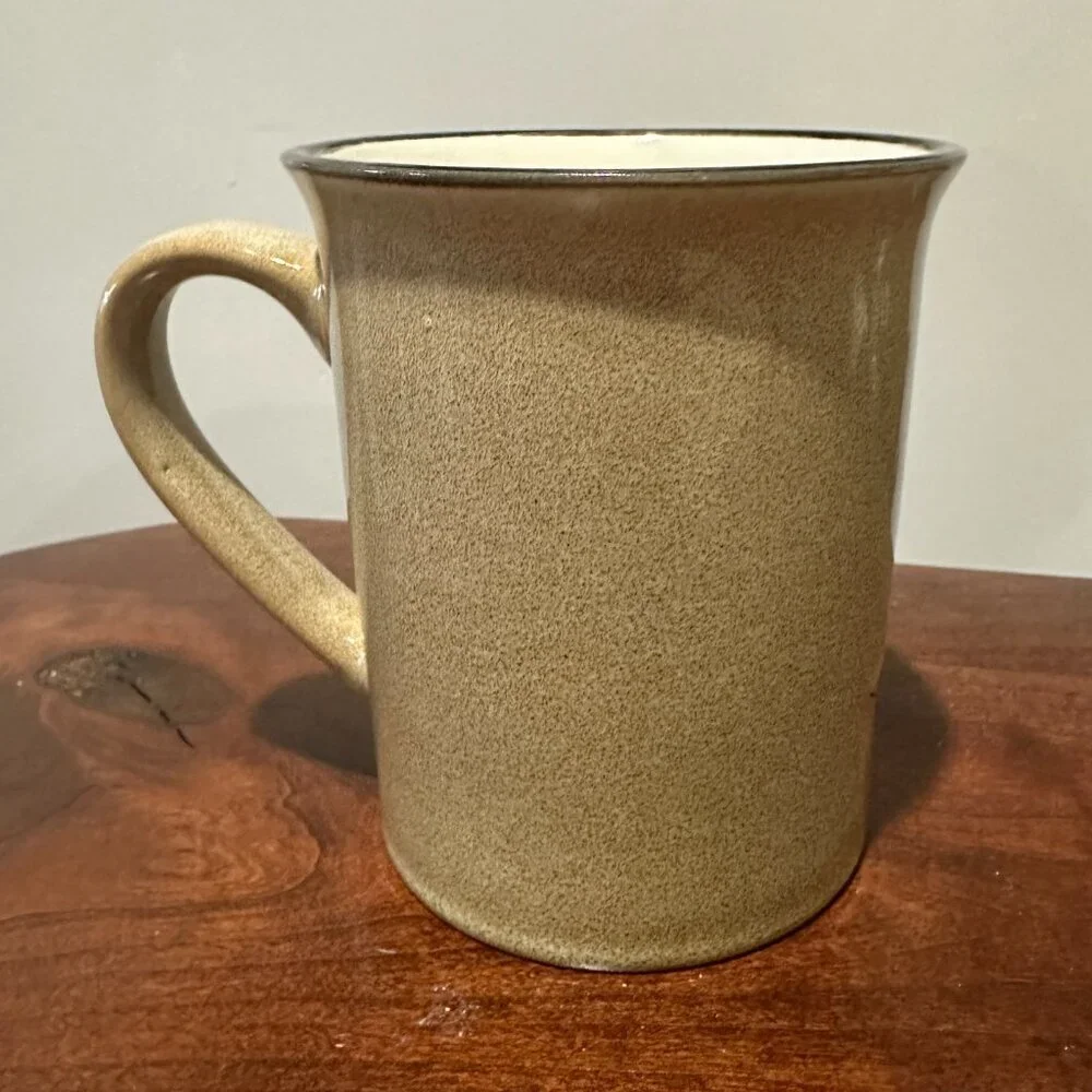 Pier 1 Owl Buddy Stoneware Coffee Mug Brown 16 oz Cup Twee Cottagecore Gift